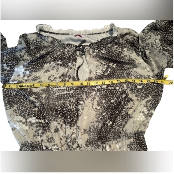 Buddy Love gray and black snakeskin pattern dress size M - Picture 4 of 7